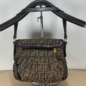 FENDI vintage zucca monogram canvass handbag